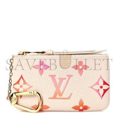 LOUIS VUITTON GIANT KEY POUCH SUNRISE AQUARELLE M83506 (12*7*1.5cm)